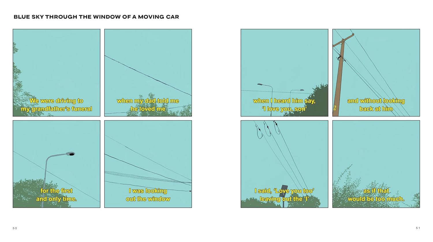 Blue Sky Through the Window of a Moving Car (Signed copy)