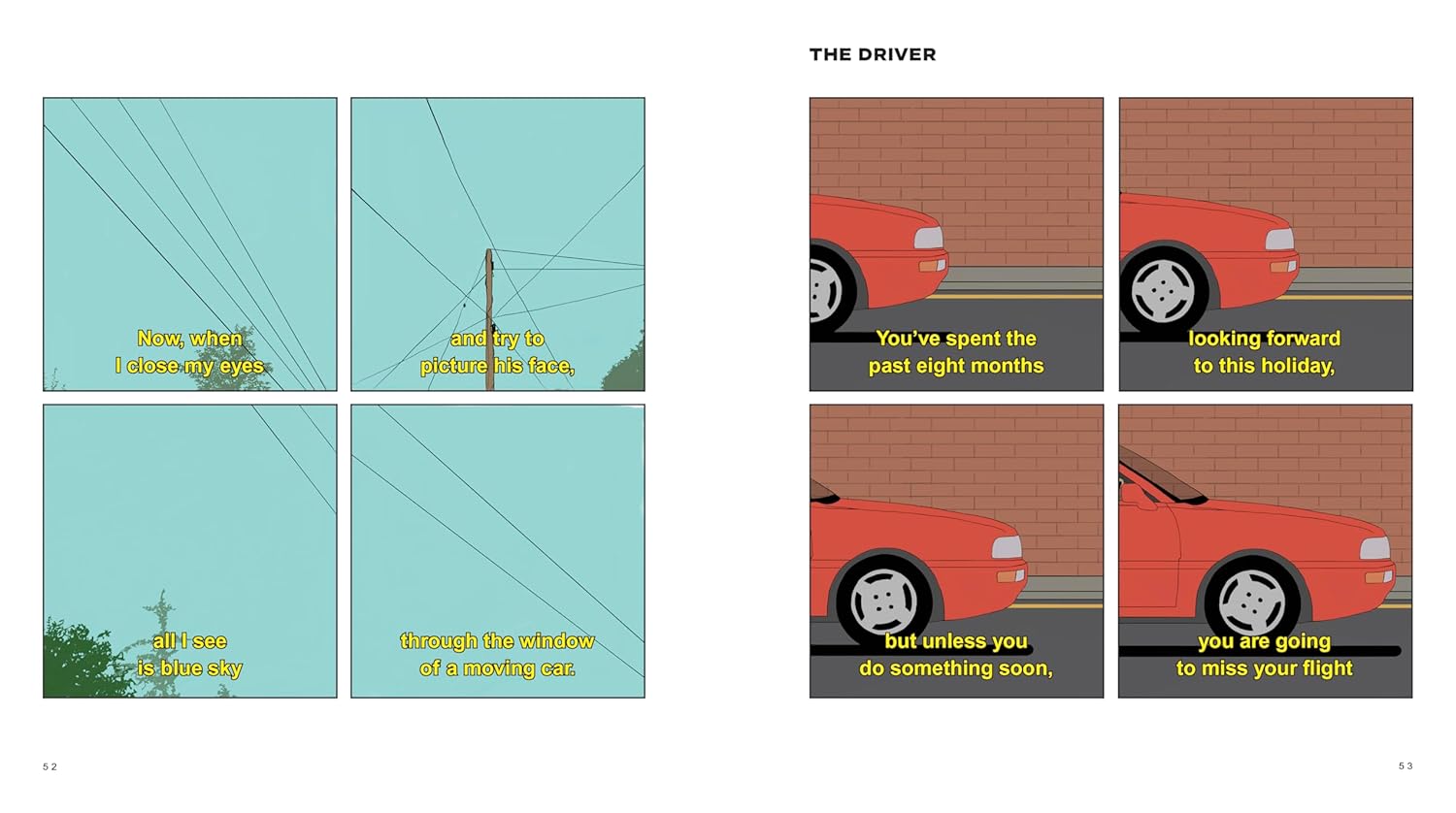 Blue Sky Through the Window of a Moving Car (Signed copy)