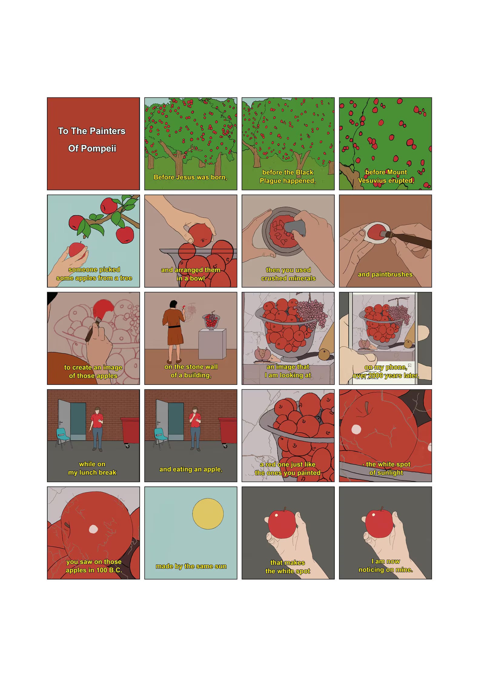 'To the Painters of Pompeii' print
